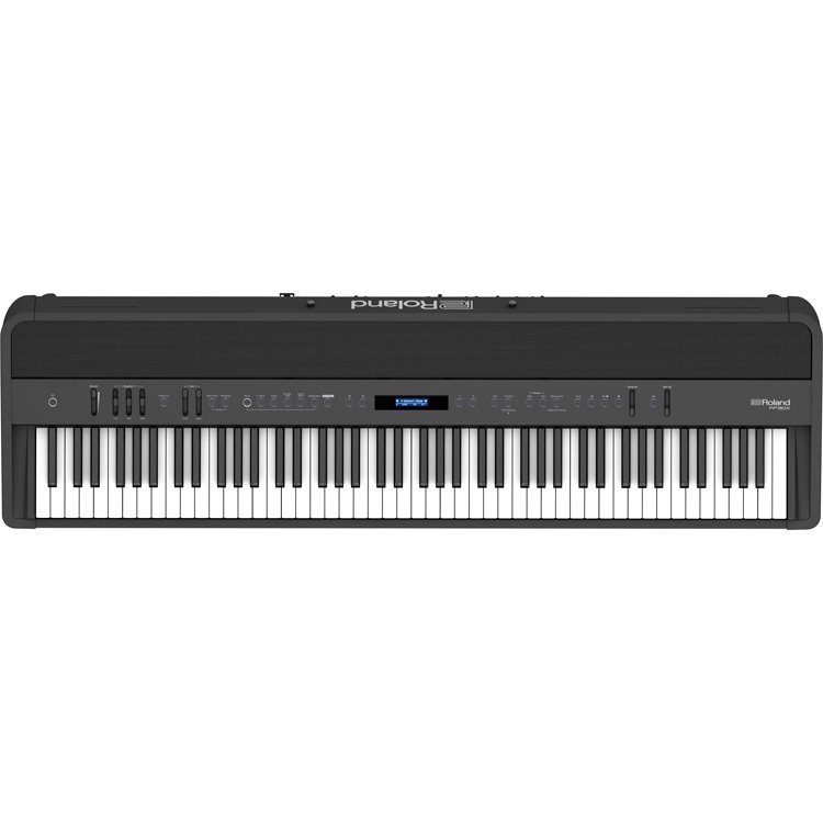 Roland FP-90X digital piano UAE in premium black finish with full-size keyboard and built-in speaker system.