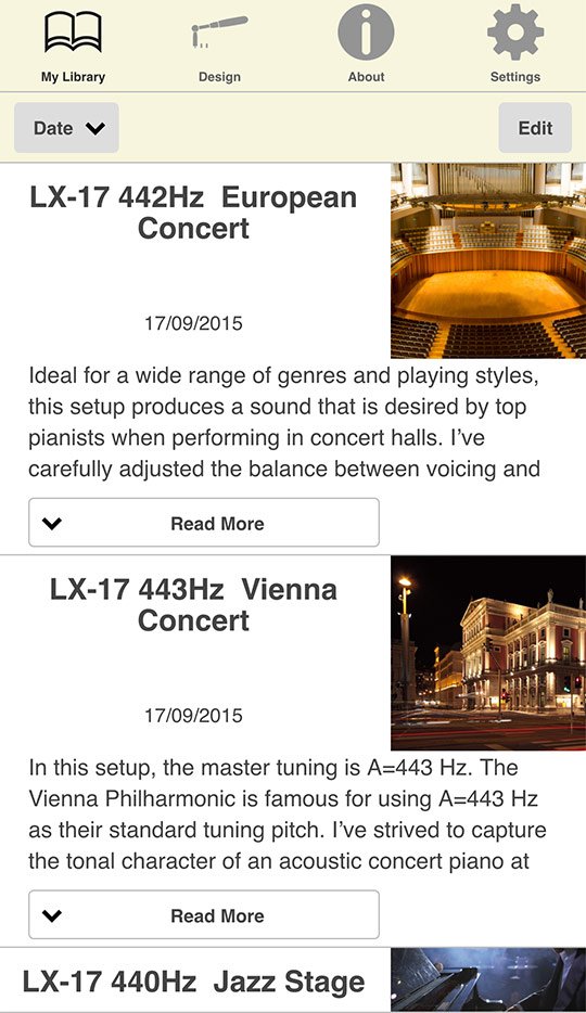 Piano Designer iOS/Android App