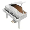 Roland GP607-PW digital grand piano UAE in polished white finish with full-size keyboard and premium speaker system.
